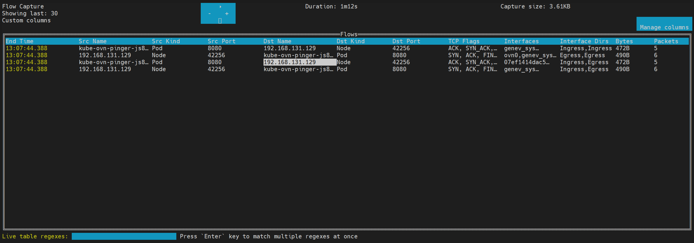 Flow Capture TUI